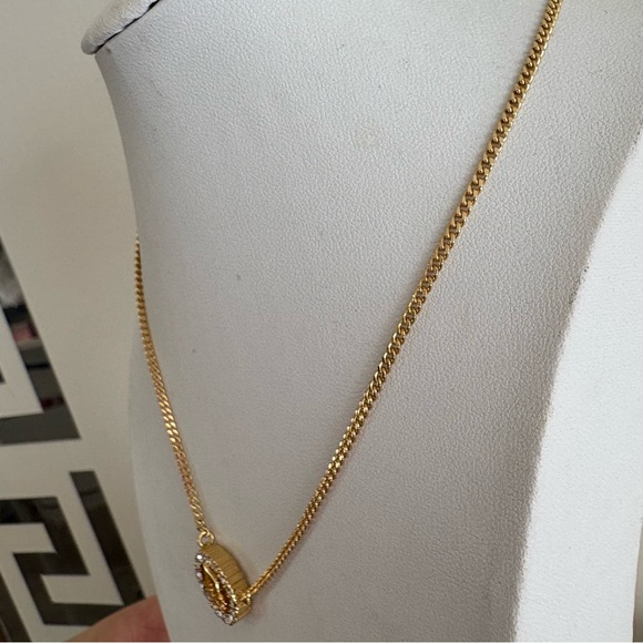 Christian Dior Gold Necklace with Crystal Accents - Picture 10 of 11